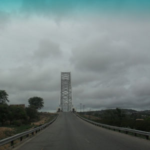 As we crossed the Birchenough Bridge, the sky was beginning to give us some warning signs